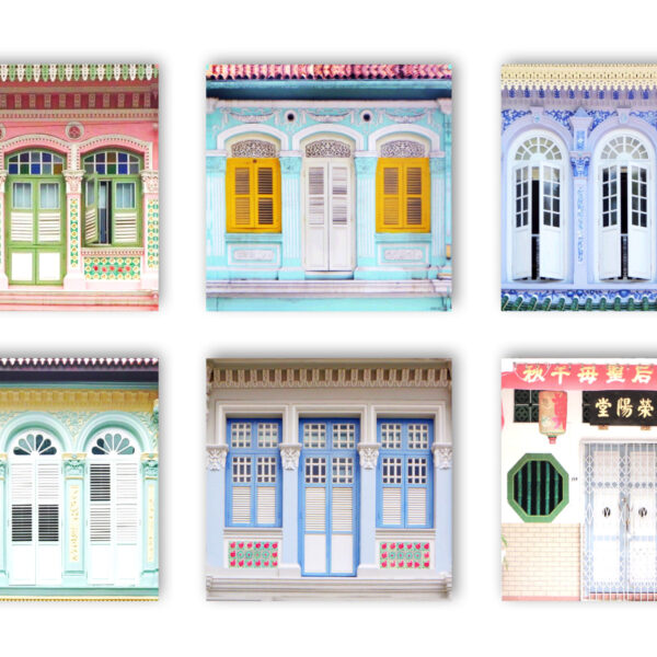 Shophouse Pastel 2 coasters